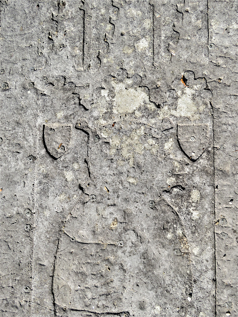 exton church, rutland  (6)c15 brass matrix with what looks like a woolsack beneath his head