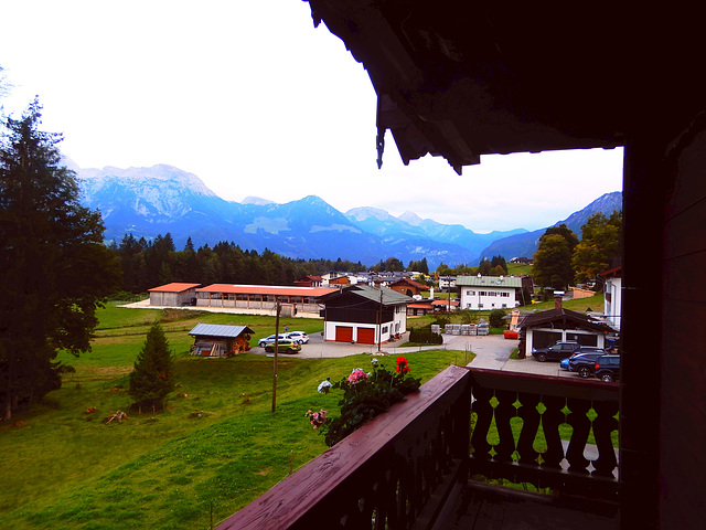 Blick auf die Berge bei Berchtesgaden