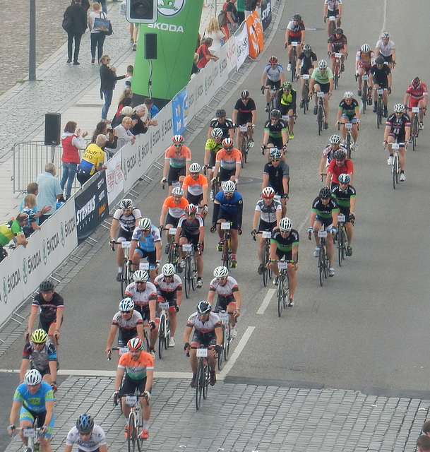 Radrennen an Dresdens Terrassenufer
