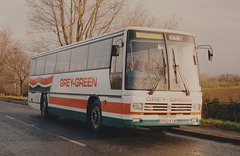 Grey Green E893 KYW near Waterbeach on hire to Cambridge Coach Services – 5 Jan 1991 (135-03)