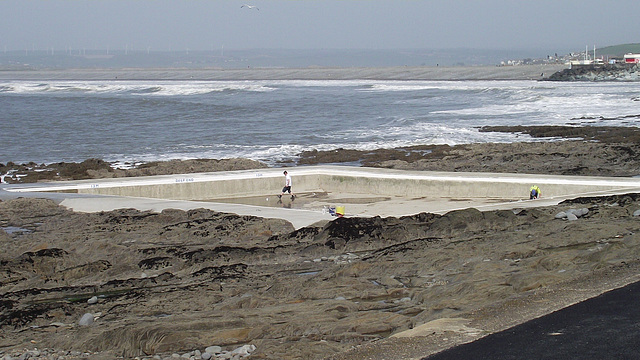 It was a mad dash to collect all their gear before the sea claimed them