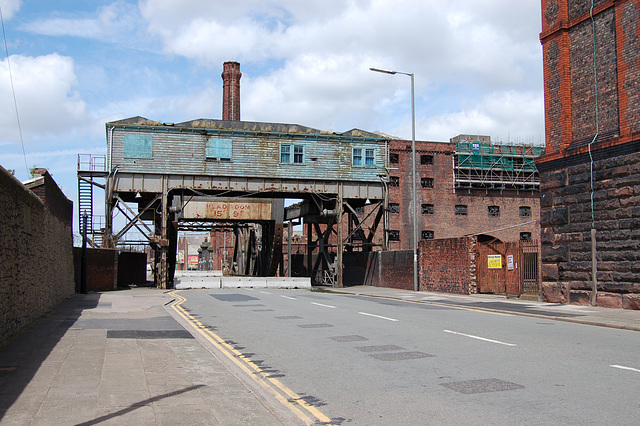 Scherzer Rolling Bridge, Stanley Dock, Regent Road, Liverpool