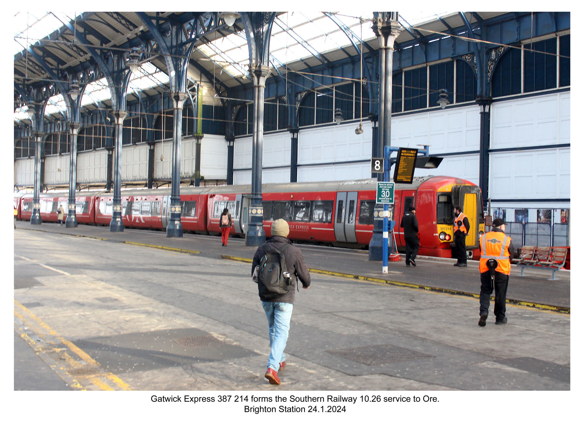 Gatwick Express 387 214 Brighton 24 1 2024