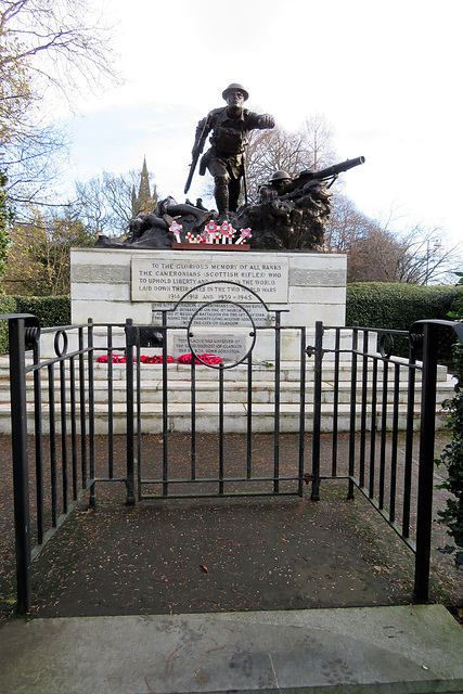 kelvingrove war memorial, glasgow