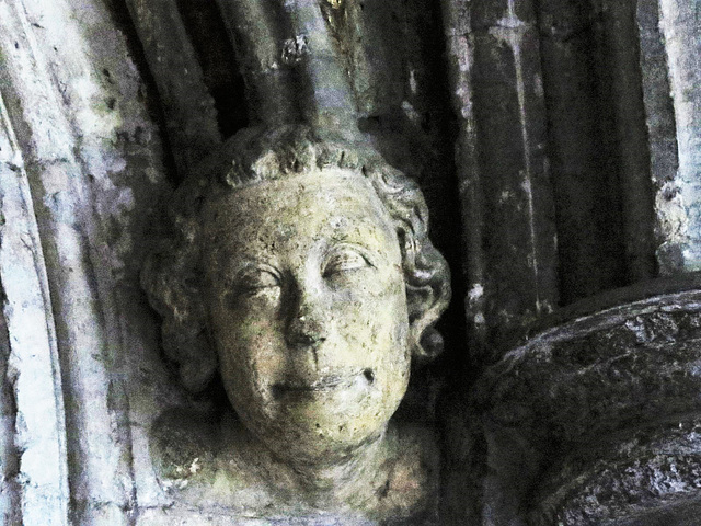 norwich cathedral , cloister book cupboard