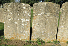 exton church, rutland  (13) c18 gravestones