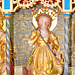 Kraak, Altar der Johanniterkirche, Heilige Frau mit Drachen