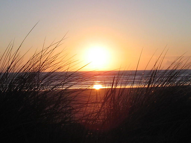 A sunset taken from the sand dunes