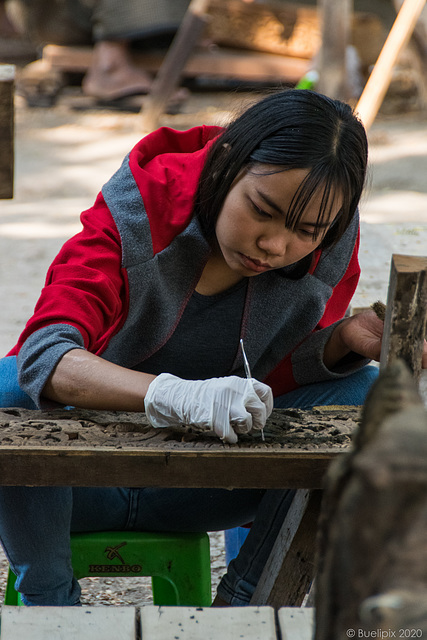 Restaurierungsarbeiten im Shwenandaw Monastery - P.i.P. (© Buelipix)