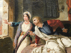 Detail of Rebecca and the Wounded Ivanhoe by Delacroix in the Metropolitan Museum of Art, January 2020