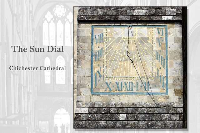 Sun Dial  Chichester Cathedral 6 8 2014