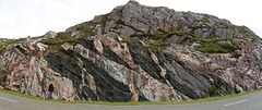 'Multi-coloured Rock Stop' panoramic view