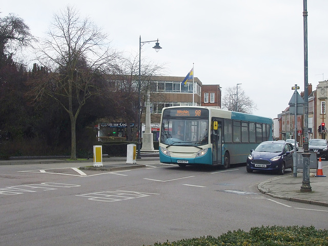 DSCF0805 Arriva 3563 (KX09 GYP) in Letchworth - 23 Feb 2018