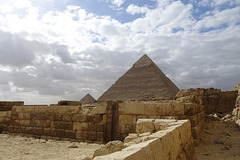View From The Mortuary Temple Of Khufu