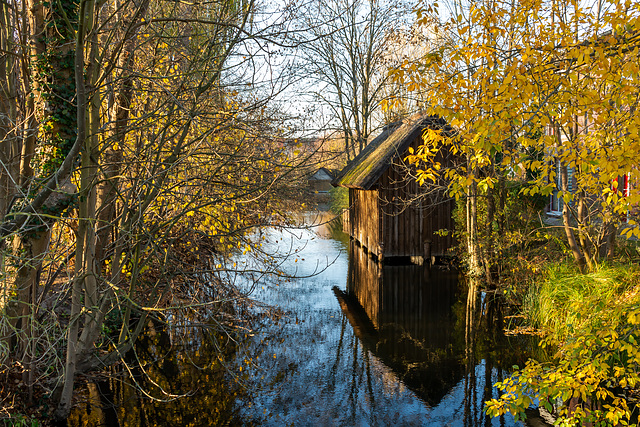 Bootshaus an der Elde