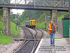 Thumper 1317 tablet exchange Groombridge Spa Valley Railway photographed 24 9 2022