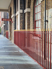 Fence and stage door