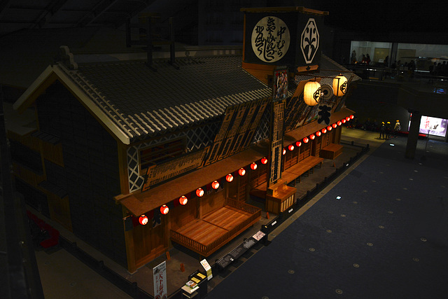 Tokyo, Model of the Kabuki Theater at the Edo Museum