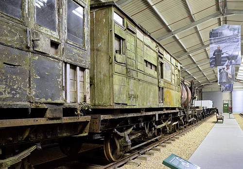 Isle of Wight Steam Railway - waiting restoration in the new 'Train Story' museum building