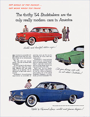 Studebaker Automobile Ad, 1954