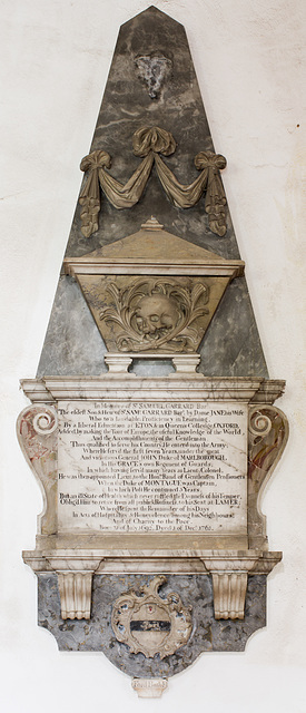 Monument to Sir Samuel Garrard, 5th Baronet