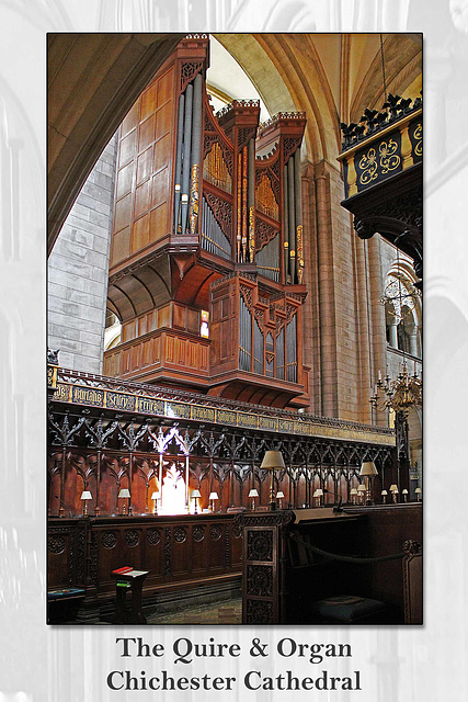 The Quire & Organ  Chichester Cathedral 6 8 2014