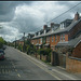 grey clouds over Radley Road
