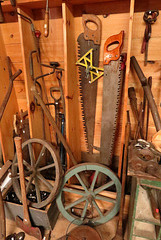old saws and wheels - theme: history