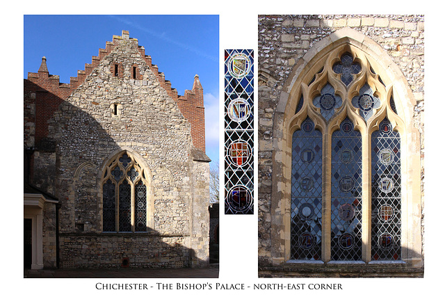 Chichester Bishop's Palace NE corner 11 2 2019 glass reversed