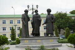 Ashgabat, Monument to Muhammet Musa Horezmi, Semseddin Merwezi and Mahmyt Palwan