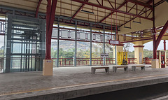 Gare de Hua Hin depuis notre train / Hua Hin railway station from our train