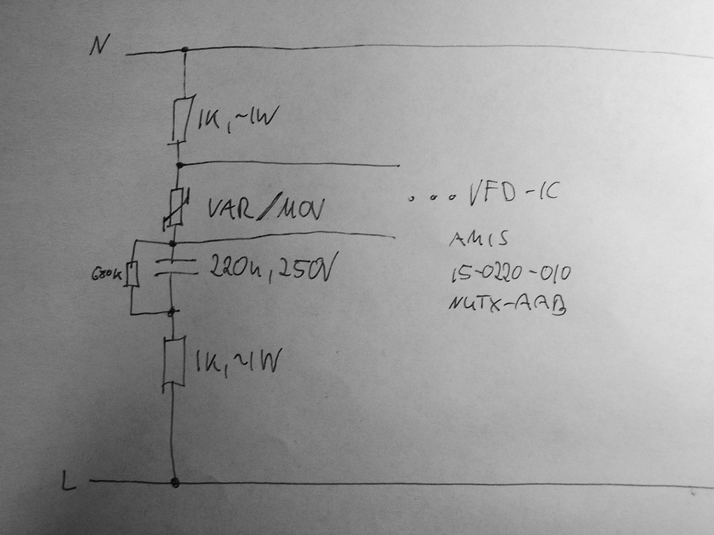 Oven control module - power supply