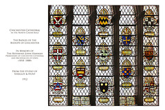 Chichester Cathedral - Badges of Bishops - IM Rev John Hannah - by Shrigley & Hunt 1912