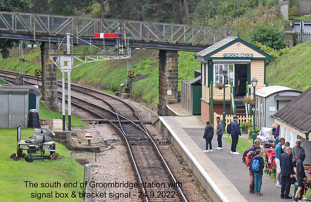 Groombridge Station south end & signal box - Spa Valley Railway - 24 9 2022