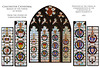 Chichester Cathedral - EIIR Coronation window by C Webb 1953