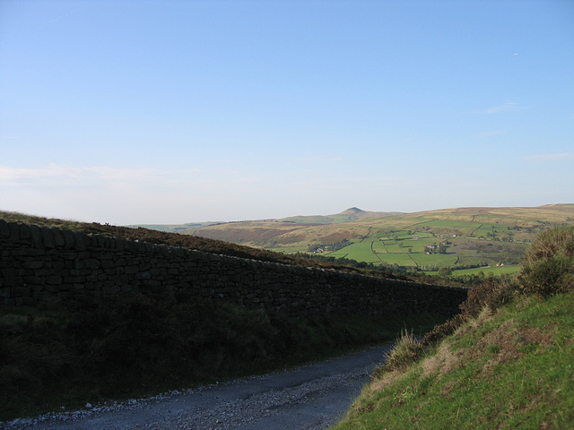 View from the Lane below Bearstone Rock looking towards Shutlingsloe