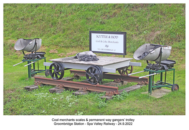 Scales & pw trolley at Groombridge Spa Valley 24 9 2022 f