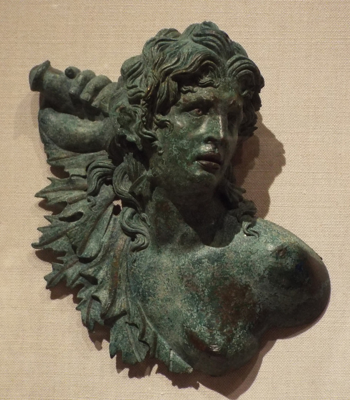 Bronze Applique of a Ptolemaic King as Dionysos in the Metropolitan Museum of Art, June 2016