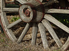 Old farm wagon wheel