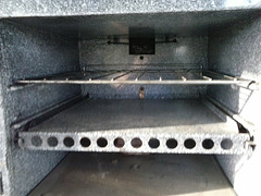 Inside the stove