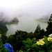 Lagoa do Fogo (Lake/Lagoon of Fire)… the dense fog was beginning to clear up