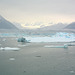 Alaska, Columbia Glacier and Drifting Floes in the Columbia Bay