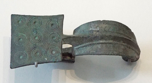 Celtiberian Bronze Fibula in the Archaeological Museum of Madrid, October 2022