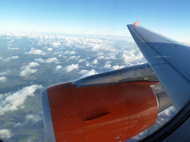 Im Sinkflug auf Hamburg-Fuhlsbüttel