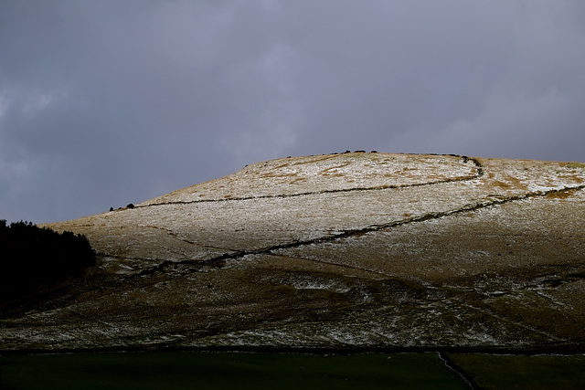 A wee bit of snow on Peak Naze