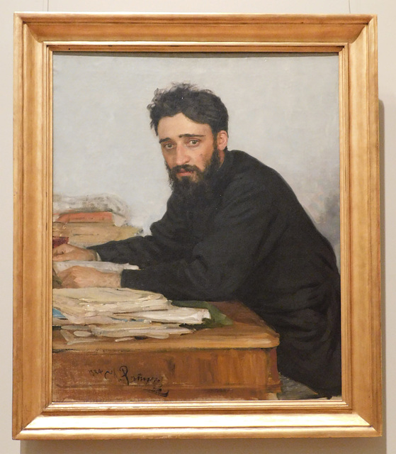 Vsevolod Mikhailovich Garshin by Repin in the Metropolitan Museum of Art, January 2019