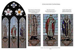 Chichester Cathedral - Pecock, Luffa & Wilfrid by Christopher Webb, 1949