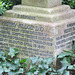 abney park cemetery, london.cross for henry allon, +1892, forty years minister of the union chapel in islington