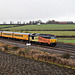 Colas RailFreight class 67`s 67023 STELLA tnt  67027 CHARLOTTE with 1Q28 Derby RTC Network Rail - Heaton T&R.S.M.D test train at Colton Jct 14.12.19.