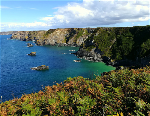 North Cliffs, Reskajeage, from The Knavocks.